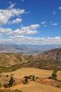 Mountain range in the andes of peru Royalty Free Stock Photo