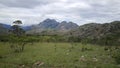 Mountain range around Chimanimani National Park Royalty Free Stock Photo
