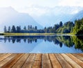 Mountain Range and a Body of Water Royalty Free Stock Photo