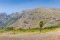 Mountain range in Dutoitskloof pass, Western Cape South Africa Royalty Free Stock Photo