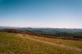 Mountain Range in the Fall at Sunset Royalty Free Stock Photo