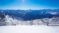 Mountain range in French Alps Royalty Free Stock Photo