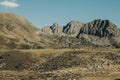 Mountain range in landscape in Andorra Royalty Free Stock Photo