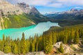 Mountain Range Landscape and Lake, Canada Royalty Free Stock Photo