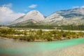 Mountain Range Landscape and Lake, Canada Royalty Free Stock Photo