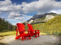 Mountain Range landscape, Rocky Mountains, Canada Royalty Free Stock Photo