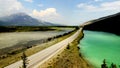 Mountain Range landscape, Rocky Mountains, Canada Royalty Free Stock Photo