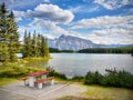 Mountain Range landscape, Rocky Mountains, Canada Royalty Free Stock Photo