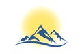 A mountain range logo icon Royalty Free Stock Photo