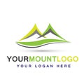 Mountain Range Logo icons symbol logo design on white background Royalty Free Stock Photo