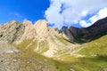 Mountain range panorama with Rote Saule in the Alps, Austria