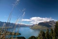 Mountain range The Remarkables from Bobs Peak Royalty Free Stock Photo