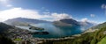 Mountain range The Remarkables from Bobs Peak Royalty Free Stock Photo