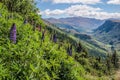 Mountain range The Remarkables from Bobs Peak Royalty Free Stock Photo