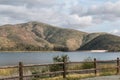 Mountain Range, Reservoir, Lake and Fence