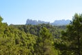 Mountain range in Spain Odena Royalty Free Stock Photo
