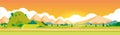 Mountain Range Summer Landscape Horizontal Banner Royalty Free Stock Photo