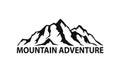 Mountain range symbol silhouette