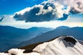 Ski Resort at Caucasus Mountains, Rosa Peak, Sochi, Russia. Royalty Free Stock Photo