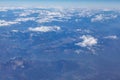 Mountain range view from above Royalty Free Stock Photo
