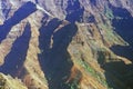 Mountain Range in Waimea Canyon, Kauai, Hawaii Royalty Free Stock Photo