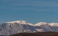 Molise, Mainarde, winter panorama. The Mainarde mountain range extends along the border between Molise and Lazio, with prevalence