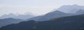 Mountain ranges of the Bernese Oberland in the morning light