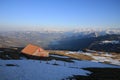 Mountain ranges and lake seen from Mount Rigi Royalty Free Stock Photo