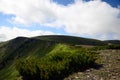 The mountain ranges of Satan and Hamar-Daban. Mountain peaks and valleys. Mountain landscape. Royalty Free Stock Photo