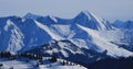 Mountain ranges seen from the Horneggli ski area