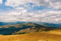 Mountain ranges under the clouds Royalty Free Stock Photo