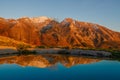 Mountain reflecting in the pond