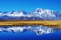 Mountain reflection Royalty Free Stock Photo