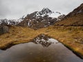 Mountain reflection, Routeburn Track, New Zealand
