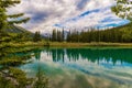Mountain Reflections At Cascade Ponds Royalty Free Stock Photo