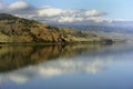 Mountain reflections in Kamloops lkae Royalty Free Stock Photo