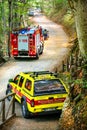 Mountain rescue car soccorso alpino vehicle fire truck
