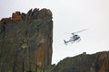 Mountain Rescue Helicopter Royalty Free Stock Photo