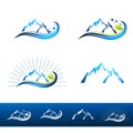 Mountain Resort Logo Set