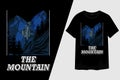 The Mountain Retro Vintage T Shirt Design