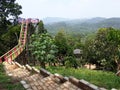 Mountain, ricefield, jungle in afternoon summer