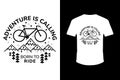 Mountain Rider Minimal T-shirt Design Royalty Free Stock Photo