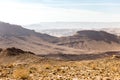 Desert mountain ridge cliffs, south Israel landscape. Royalty Free Stock Photo