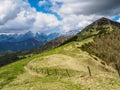 Mountain ridge in Karavanke range Royalty Free Stock Photo
