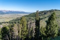 Mountain ridge scenic view on a clear sunny day in the Frank Church Wilderness of the Sawtooth Mountains in Idaho Royalty Free Stock Photo