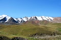 Mountain ridge with snow, North Tien-Shan