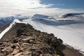 Mountain ridge in Svalbard archipelago