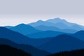 mountain ridge vector illustration