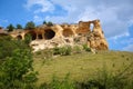 Mountain Ring near Kislovodsk, tourist attraction in Stavropol Krai, Russia. Landscape of rock in summer, scenery of caves, stone