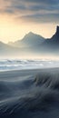 Soft And Dreamy Mountain On Beach: Captivating Uhd Image